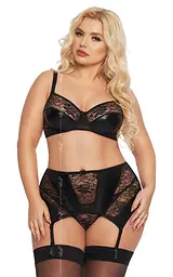 Комплект білизни Softline Joana, 3XL (чорний)