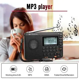 Радіоприймач Retess V115 F9205C (на акумуляторі 1000 mAh BL-5C) - мініатюра 5