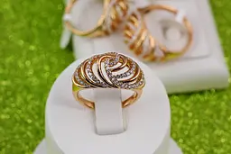 Кільце Xuping Jewelry конус троянда р 18 золотисте - мініатюра 2