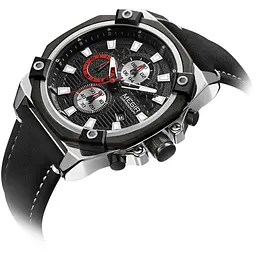 Годинник Megir Silver Black MG2054 (ML2054GBK-1) - мініатюра 3