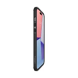 Чехол Spigen Ultra Hybrid для iPhone 15 Plus Frost Black (ACS06656) + защитное стекло - мініатюра 3