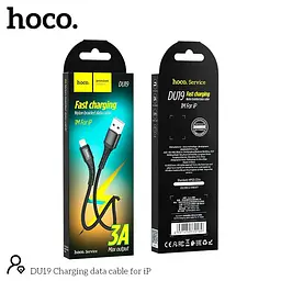 Кабель HOCO Lightning Charging data cable DU19 1m, 3A - мініатюра 3