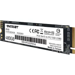 SSD накопичувач Patriot P310 480GB (P310P480GM28) [151779] - мініатюра 4