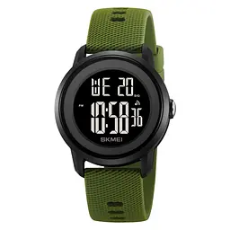 Чоловічий наручний годинник Skmei 2218 спортивний електронний цифровий Army Green, 2218AG (19158)