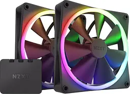 Комплект вентиляторів NZXT F140 RGB Twin Pack Black (RF-R14DF-B1)