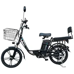 Електровелосипед Green Giant U18" 600W 48V 18Ah + сидіння/багажник чорний
