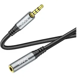 Кабель перехідник Hoco UPA20 3.5 мм мама - Mini-jack 3.5 мм тато 1 м чорний - мініатюра 5