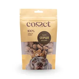 Ласощі для собак Cosset ліофілізовані курячі серця 40 г (001006)