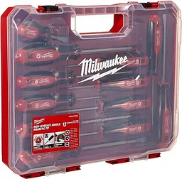 Викрутки магнітні, SL,PH,PZ, кейс, набір 12шт Milwaukee hoz0014174 - мініатюра 7