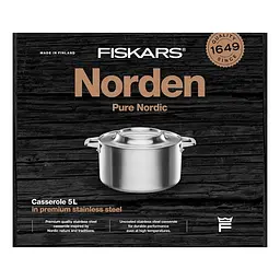Каструля Fiskars Norden 5 л без покриття (1067640) - мініатюра 10