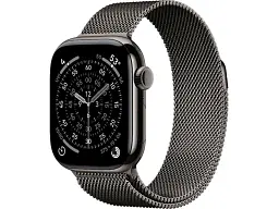 Смарт-годинник Apple Watch Series 11 GPS + Cellular 42mm Slate Titanium Case with Slate Milanese Loop (MF8U4)