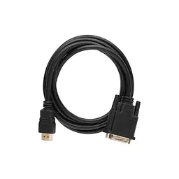 Кабель мультимедійний HDMI M to DVI M 1.8m 24+1pin Dynamode (DM-CL-HDMI-DVI-1.8M) - мініатюра 2