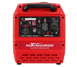 Генератор инверторный БЕНЗИНОВЫЙ MXR6000GT (5,5kW), однофазний, 220V, 50Hz, об'єм бака 11.5л, електростартер, Bluetooth - мініатюра 2