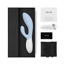 Вібратор-кролик Lelo Ina 3 20 см блакитний - мініатюра 3