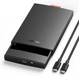Зовнішній корпус для жорсткого диска UGREEN 2,5 дюйма, USB C 3.1 6 Гбіт/с, підтримка UASP, сумісність із 2,5-дюймовими SATA SSD