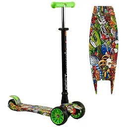 Самокат Best Scooter 75.5-87х55.5х13 см Різнобарвний 000254964