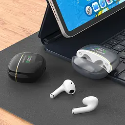 Навушники Borofone BW30 Cheerful true wireless BT headset Bright Metal Gray - мініатюра 2