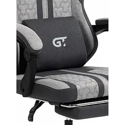 Геймерське крісло GT Racer X-2337 тканинне сіре [174660] - мініатюра 8