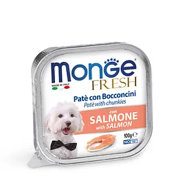 Паштет Monge Dog Fresh Adult з лососем для собак всіх порід 100 гр