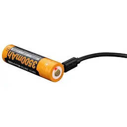 Акумулятор Fenix 18650 (3500 mAh) micro usb зарядка - мініатюра 5