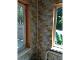 Декоративна ПВХ панель STICKER WALL 480 * 960 * 4мм Біло-бежева клінкерна цегла SW-00001430 - мініатюра 6