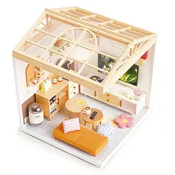 Конструктор-румбокс Вітальня Mini House 8006-MH серії Інтер'єр , зі світлом - мініатюра 4