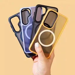 Чохол-накладка Wave Matte Insane Case with Magnetic Ring для Samsung Galaxy S24 Plus SM-S926 Midnight Blue - мініатюра 4