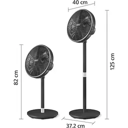 Вентилятор Philips Series 3000 підлоговий 40 см 48 Вт чорний (CX3550/01) - мініатюра 3