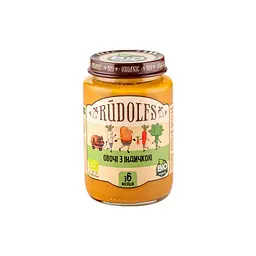 Дитяче пюре Rudolfs Овочі з індичкою 190 г (4751017942185)