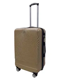 Валіза середня M ABS-пластик Worldline Airtex 652 69×45×29см 88л Шампань - мініатюра 2