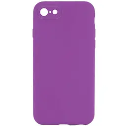 Чохол Silicone Case Square Full Camera Protective (AA) NOLOGO для Apple iPhone 6/6s (4.7) Фіолетовий / Grape
