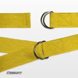 Ремінь для йоги EasyFit жовтий - мініатюра 7