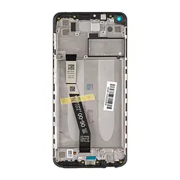 Дисплей для смартфона (телефону) Xiaomi Redmi Note 9 4G, Redmi 10x 4G, MIDNIGHT GRAY (з рамкою)(Service Original)