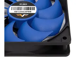 Корпусний вентилятор Frime Black/Blue (FBF120HB20PWM) - мініатюра 3