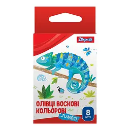 Набір воскових олівців 1 Вересня Zoo Land, 8 шт., jumbo
