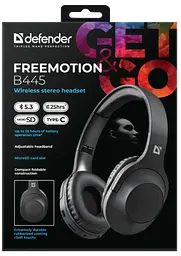 Гарнітура Defender FreeMotion B445 Bluetooth Black (63445) - мініатюра 10