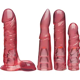 Набір для страпона Doc Johnson Vac-U-Lock Crystal Jellies Set - мініатюра 2