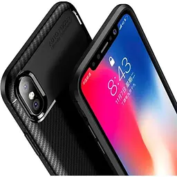 Чохол-накладка Toto TPU Carbon Fiber 1.5 mm Case Apple iPhone X/XS Black - мініатюра 6