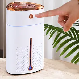 Ультразвуковий зволожувач повітря для дітей з підсвіткою Heavy Fog Humidifier Білий з бронзовим (ST) - мініатюра 8