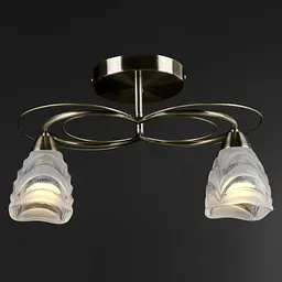 Люстра стельова Brille для коридору E14 40W BZ (LK-514C/2) - мініатюра 6