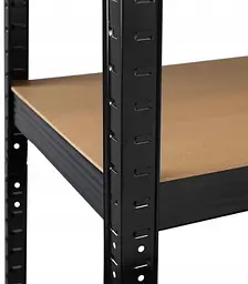 Стелаж LEOBRO Black 150 х 70 х 30 см, 175кг/полиця, 5 полиць (LB-R117) - мініатюра 3