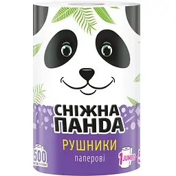Паперові рушники Сніжна Панда Jumbo Roll 2 шари 500 аркушів 1 рулон (4820183971524)
