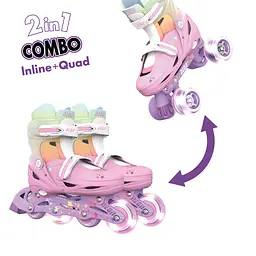 Роликові ковзани Neon Combo розмір 30-33 веселка (NC48R4) - мініатюра 2