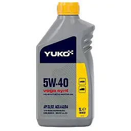 Автомобільна моторна олива YUKO VEGA SYNT 5W-40 1л - мініатюра 2