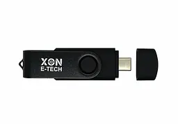 Флеш-накопичувач XON FlashDrive DuoConnect 128GB (USB 2.0 + USB Type-C) Чорний (FX2DR128PB 7539) - мініатюра 4