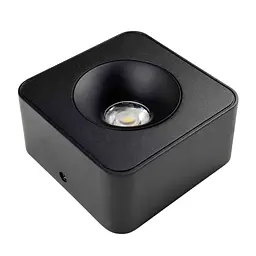 Світильник точковий накладний SIDNEY-S 10W 4000K IP20 квадрат чорний Violux ( 330451 ) - мініатюра 3