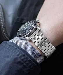 Ремінець BeWatch для Mobvoi TicWatch Pro 3/Huawei Watch GT 2 46мм/GT 2 Pro сталевий Браслет 22мм Quadro Сріблястий (1024405) - мініатюра 6