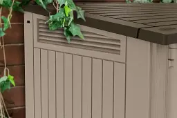 Ящик для зовнішнього зберігання Keter Store it Out Midi 845 л бежево-коричневий (7290112634252) - мініатюра 2