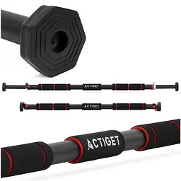 Турнік розсувний Actiget 82-130 см ACT0166 Black/Red - мініатюра 2