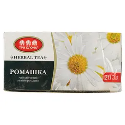 Чай квітковий Три слона Ромашка 20 г (20 шт. х1 г) (734070) - мініатюра 2